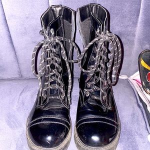 Black Lace up boots
